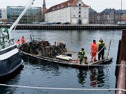 Copenhagen, Denmark, recovering bicycles from harbour : Copenhagen, Denmark, recovering bicycles from harbour