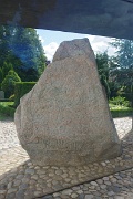 Denmark, Jelling, rune stone : Denmark, Jelling, rune stone