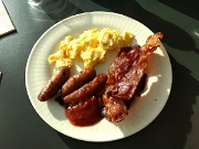 Crisp Danish bacon, Denmark, Nyborg : Crisp Danish bacon, Denmark, Nyborg