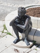 Chauvigny, France, sculpteur François Peyrat : Chauvigny, France, sculpteur François Peyrat