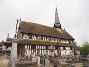 France, Lentilles, timber-framed church : France, Lentilles, timber-framed church