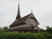 France, Lentilles, timber-framed church : France, Lentilles, timber-framed church