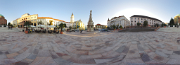 Pécs Main Square and former mosque-Church 360° panorama