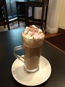 Ballinrobe, hot chocolate with marshmallows, Ireland : Ballinrobe, hot chocolate with marshmallows, Ireland