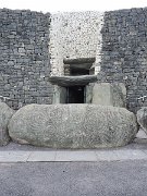 engraved entrance stone, Ireland, Newgrange, roof box, Stone age passage tomb : engraved entrance stone, Ireland, Newgrange, roof box, Stone age passage tomb