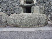 engraved entrance stone, Ireland, Newgrange, Stone age passage tomb : engraved entrance stone, Ireland, Newgrange, Stone age passage tomb