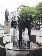 College Green, Dublin, Ireland, Thomas Davis Monument : College Green, Dublin, Ireland, Thomas Davis Monument