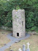 12-13C AD, Aghaviller Round Tower and Church, Ireland, Kilkenny, Round Tower : 12-13C AD, Aghaviller Round Tower and Church, Ireland, Kilkenny, Round Tower