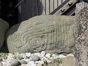 engraved kerb stone, Ireland, Knowth, Megalithic passage tomb : engraved kerb stone, Ireland, Knowth, Megalithic passage tomb