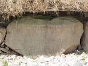 engraved kerb stone, Ireland, Knowth, Megalithic passage tomb : engraved kerb stone, Ireland, Knowth, Megalithic passage tomb