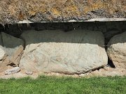 engraved kerb stone, Ireland, Knowth, Megalithic passage tomb : engraved kerb stone, Ireland, Knowth, Megalithic passage tomb