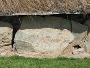 engraved kerb stone, Ireland, Knowth, Megalithic passage tomb : engraved kerb stone, Ireland, Knowth, Megalithic passage tomb