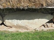 engraved kerb stone, Ireland, Knowth, Megalithic passage tomb : engraved kerb stone, Ireland, Knowth, Megalithic passage tomb