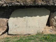 engraved kerb stone, Ireland, Knowth, Megalithic passage tomb : engraved kerb stone, Ireland, Knowth, Megalithic passage tomb