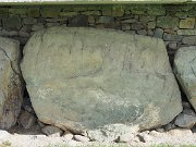 engraved kerb stone, Ireland, Knowth, Megalithic passage tomb : engraved kerb stone, Ireland, Knowth, Megalithic passage tomb