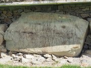 engraved kerb stone, Ireland, Knowth, Megalithic passage tomb : engraved kerb stone, Ireland, Knowth, Megalithic passage tomb