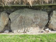 engraved kerb stone, Ireland, Knowth, Megalithic passage tomb : engraved kerb stone, Ireland, Knowth, Megalithic passage tomb