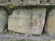 engraved kerb stone, Ireland, Knowth, Megalithic passage tomb : engraved kerb stone, Ireland, Knowth, Megalithic passage tomb