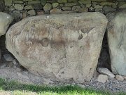 engraved kerb stone, Ireland, Knowth, Megalithic passage tomb : engraved kerb stone, Ireland, Knowth, Megalithic passage tomb