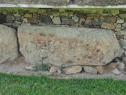 engraved kerb stone, Ireland, Knowth, Megalithic passage tomb : engraved kerb stone, Ireland, Knowth, Megalithic passage tomb