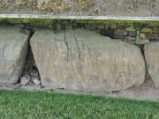engraved kerb stone, Ireland, Knowth, Megalithic passage tomb : engraved kerb stone, Ireland, Knowth, Megalithic passage tomb