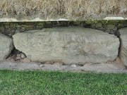 engraved kerb stone, Ireland, Knowth, Megalithic passage tomb : engraved kerb stone, Ireland, Knowth, Megalithic passage tomb