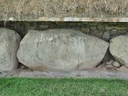 engraved kerb stone, Ireland, Knowth, Megalithic passage tomb : engraved kerb stone, Ireland, Knowth, Megalithic passage tomb