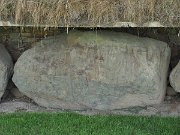engraved kerb stone, Ireland, Knowth, Megalithic passage tomb : engraved kerb stone, Ireland, Knowth, Megalithic passage tomb