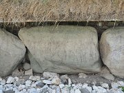 engraved kerb stone, Ireland, Knowth, Megalithic passage tomb : engraved kerb stone, Ireland, Knowth, Megalithic passage tomb