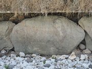 engraved kerb stone, Ireland, Knowth, Megalithic passage tomb : engraved kerb stone, Ireland, Knowth, Megalithic passage tomb