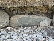 engraved kerb stone, Ireland, Knowth, Megalithic passage tomb : engraved kerb stone, Ireland, Knowth, Megalithic passage tomb