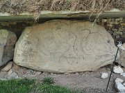 engraved kerb stone, Ireland, Knowth, Megalithic passage tomb : engraved kerb stone, Ireland, Knowth, Megalithic passage tomb
