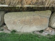 engraved kerb stone, Ireland, Knowth, Megalithic passage tomb : engraved kerb stone, Ireland, Knowth, Megalithic passage tomb