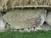 engraved kerb stone, Ireland, Knowth, Megalithic passage tomb : engraved kerb stone, Ireland, Knowth, Megalithic passage tomb
