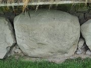 engraved kerb stone, Ireland, Knowth, Megalithic passage tomb : engraved kerb stone, Ireland, Knowth, Megalithic passage tomb