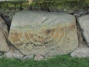 engraved kerb stone, Ireland, Knowth, Megalithic passage tomb : engraved kerb stone, Ireland, Knowth, Megalithic passage tomb