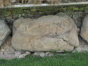engraved kerb stone, Ireland, Knowth, Megalithic passage tomb : engraved kerb stone, Ireland, Knowth, Megalithic passage tomb
