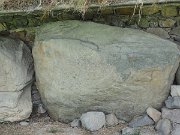 engraved kerb stone, Ireland, Knowth, Megalithic passage tomb : engraved kerb stone, Ireland, Knowth, Megalithic passage tomb