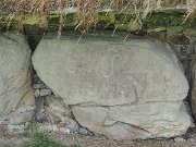 engraved kerb stone, Ireland, Knowth, Megalithic passage tomb : engraved kerb stone, Ireland, Knowth, Megalithic passage tomb