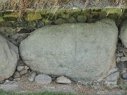 engraved kerb stone, Ireland, Knowth, Megalithic passage tomb : engraved kerb stone, Ireland, Knowth, Megalithic passage tomb