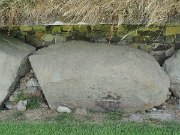 engraved kerb stone, Ireland, Knowth, Megalithic passage tomb : engraved kerb stone, Ireland, Knowth, Megalithic passage tomb