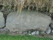 engraved kerb stone, Ireland, Knowth, Megalithic passage tomb : engraved kerb stone, Ireland, Knowth, Megalithic passage tomb