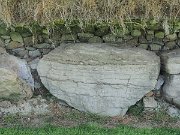 engraved kerb stone, Ireland, Knowth, Megalithic passage tomb : engraved kerb stone, Ireland, Knowth, Megalithic passage tomb