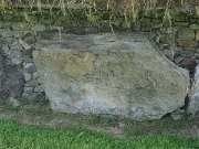 engraved kerb stone, Ireland, Knowth, Megalithic passage tomb : engraved kerb stone, Ireland, Knowth, Megalithic passage tomb