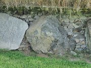 engraved kerb stone, Ireland, Knowth, Megalithic passage tomb : engraved kerb stone, Ireland, Knowth, Megalithic passage tomb