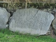 engraved kerb stone, Ireland, Knowth, Megalithic passage tomb : engraved kerb stone, Ireland, Knowth, Megalithic passage tomb