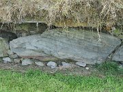 engraved kerb stone, Ireland, Knowth, Megalithic passage tomb : engraved kerb stone, Ireland, Knowth, Megalithic passage tomb