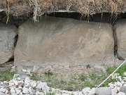 engraved kerb stone, Ireland, Knowth, Megalithic passage tomb : engraved kerb stone, Ireland, Knowth, Megalithic passage tomb