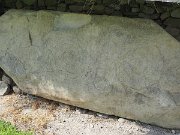 engraved kerb stone, Ireland, Knowth, Megalithic passage tomb : engraved kerb stone, Ireland, Knowth, Megalithic passage tomb