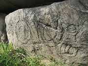 engraved kerb stone, Ireland, Knowth, Megalithic passage tomb : engraved kerb stone, Ireland, Knowth, Megalithic passage tomb
